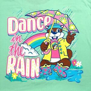 Buc-ee's Women's Plus Size Mint Green Double Graphic Short Sleeve T-Shirt